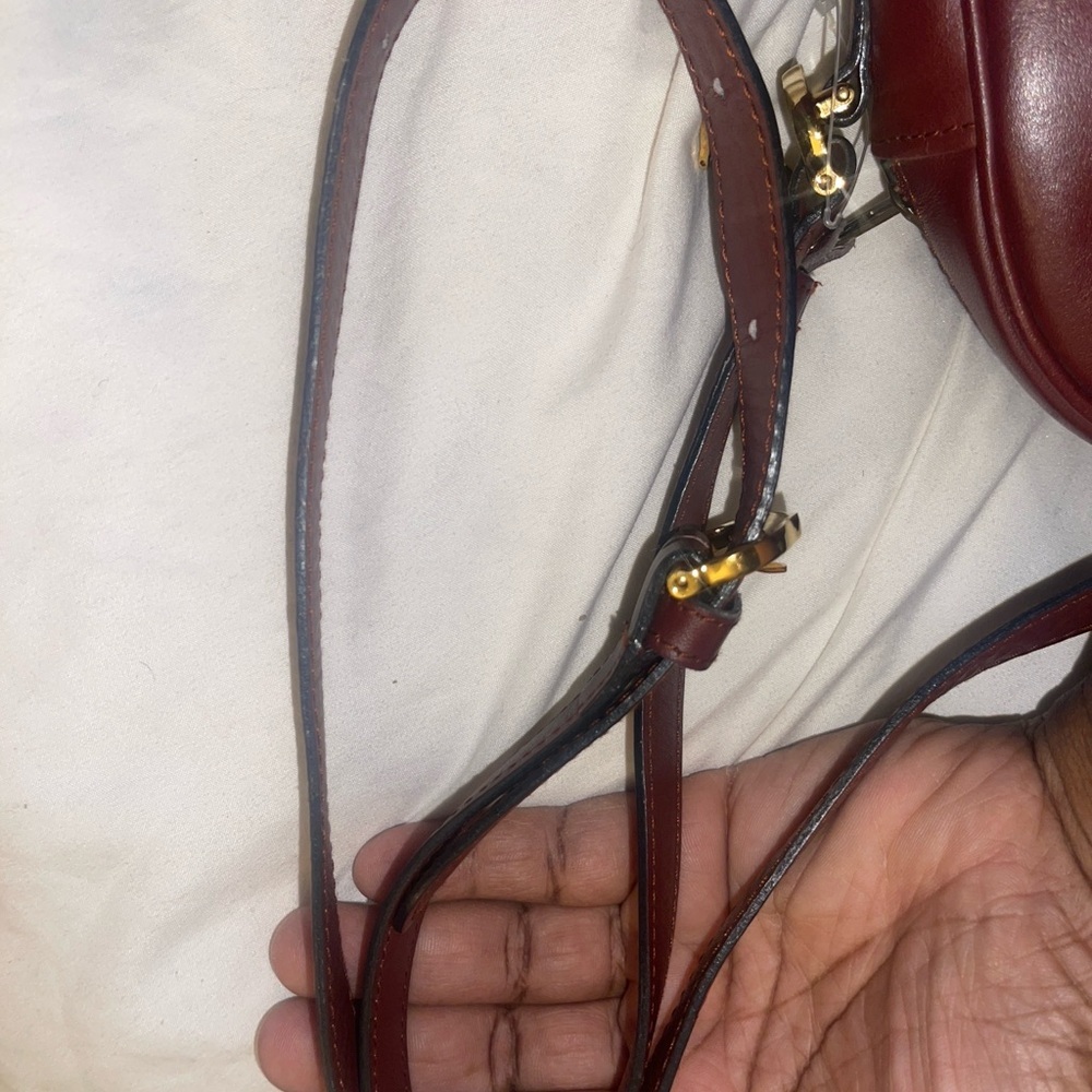 Cartier VTG Authentic Must de Cartier Bordeaux Leather Crossbody Bag w/Dustbag - Picture 6 of 17